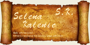 Selena Kalenić vizit kartica